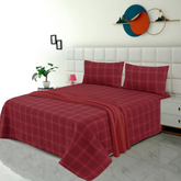 Elixir 3 Pcs King Size Bedding Set Red